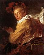 Jean Honore Fragonard Man Playing an Instrument oil painting artist